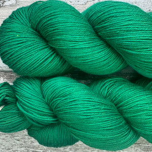 Emerald, merino nylon sock yarn