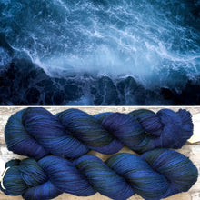 Load image into Gallery viewer, Teal Blue, merino nylon sock yarn