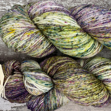 Load image into Gallery viewer, Winter Woodland, merino nylon sock yarn