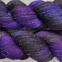 Load image into Gallery viewer, Distant Galaxies Mermaid Sparkle, merino nylon sock yarn