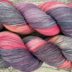 Sunrise from the Shore, merino nylon sock yarn