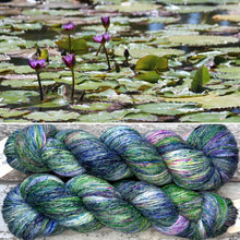Load image into Gallery viewer, Monet’s Garden, merino pima cotton 4ply yarn