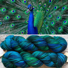 Load image into Gallery viewer, Peacock Aran, soft superwash merino yarn