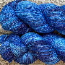 Load image into Gallery viewer, Moonstone Mermaid, merino sparkle sock yarn