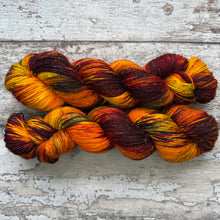 Load image into Gallery viewer, Inner Fire, merino mermaid sparkle sock yarn