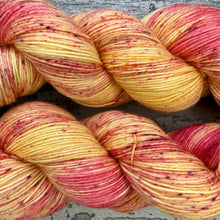 Load image into Gallery viewer, Raspberry Ripple ice cream, merino nylon sock yarn
