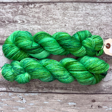 Load image into Gallery viewer, Green Chromis Fish, merino nylon sock yarn