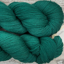 Load image into Gallery viewer, Pthalo Green, merino nylon sock yarn