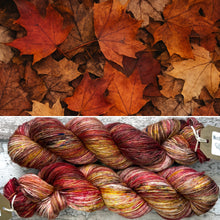 Load image into Gallery viewer, Leaf me alone! merino nylon sock yarn