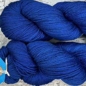 My Perfect Blue, merino nylon sock yarn