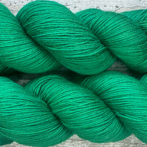 Emerald, merino nylon sock yarn