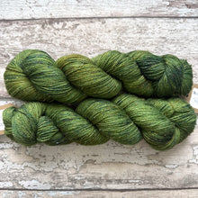 Load image into Gallery viewer, Mossy Frog Sparkle, merino nylon sock yarn