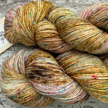 Load image into Gallery viewer, Amongst the Flowers, merino nylon sock yarn