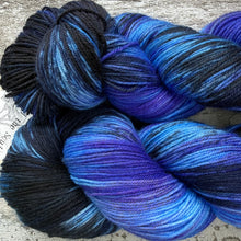 Load image into Gallery viewer, Common Blue Butterfly, merino nylon sock yarn