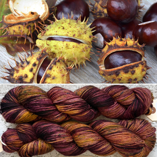 Chestnut DK, merino nylon yarn