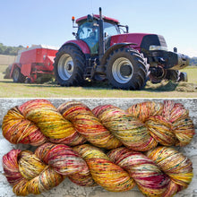 Load image into Gallery viewer, Mummy Tractor, merino nylon sock yarn