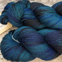 Load image into Gallery viewer, Teal Ocean, merino nylon sock yarn