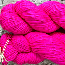 Load image into Gallery viewer, Shocking Pink DK, merino nylon yarn