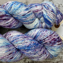 Load image into Gallery viewer, Speckled Iris, merino nylon sock yarn