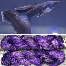 Load image into Gallery viewer, SALE Purple Guppy DK, merino nylon yarn