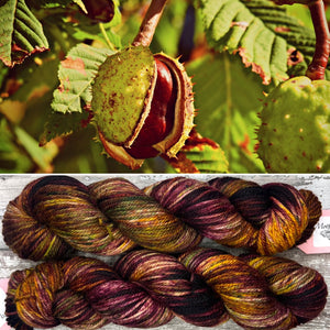 Horse Chestnut Aran, soft superwash merino yarn
