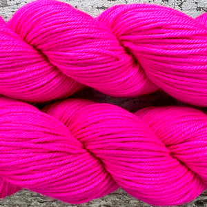 Shocking Pink DK, merino nylon yarn