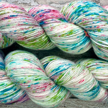 Load image into Gallery viewer, Pink Waterlilies, merino bamboo sock yarn