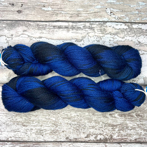 Blue Mantle Aran, soft superwash merino yarn