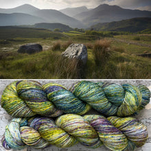 Load image into Gallery viewer, Welsh Mountains, merino nylon sock yarn