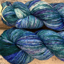 Load image into Gallery viewer, Blue Jay, merino nylon sock yarn
