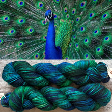Load image into Gallery viewer, Peacock Aran, soft superwash merino yarn