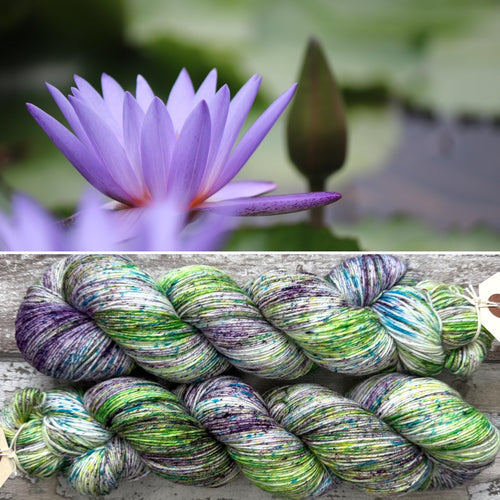View of the Pool, merino nylon sock yarn