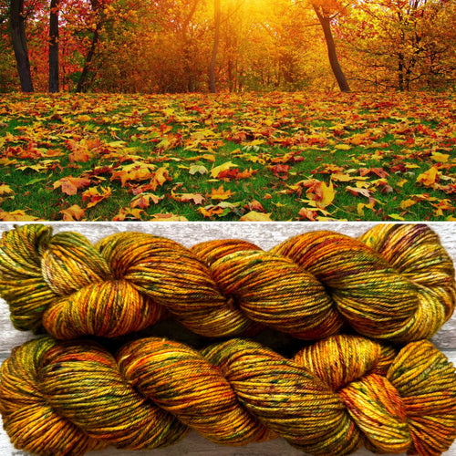 Cute Leaf Season DK, merino nylon yarn