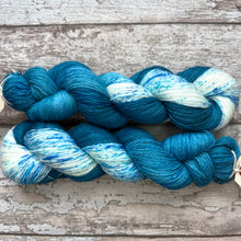 Load image into Gallery viewer, Turquoise Rainbowfish, merino nylon sock yarn