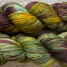 Load image into Gallery viewer, Horse Chestnut, merino mermaid sparkle sock yarn