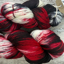 Load image into Gallery viewer, Rose Red, merino nylon sock yarn