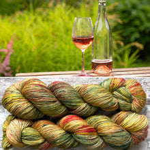 Load image into Gallery viewer, Summer Wine, merino nylon sock yarn
