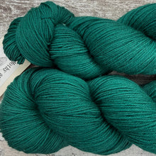 Load image into Gallery viewer, Pthalo Green, merino nylon sock yarn