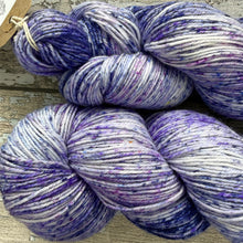 Load image into Gallery viewer, Blue Star Creeper, merino nylon sock yarn