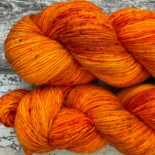 Load image into Gallery viewer, Orange Sorbet, merino nylon sock yarn