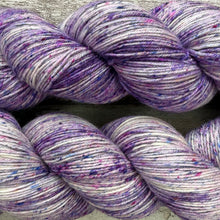 Load image into Gallery viewer, Field of Crocuses, merino nylon sock yarn