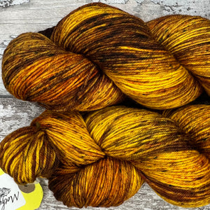 Mustard Seeds, merino nylon sock yarn