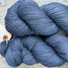 Load image into Gallery viewer, Thunder, grey merino nylon sock yarn