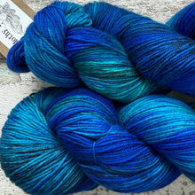 Load image into Gallery viewer, Hemipeacock, merino nylon sock yarn