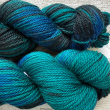 Load image into Gallery viewer, Teal Ocean, aran superwash merino yarn