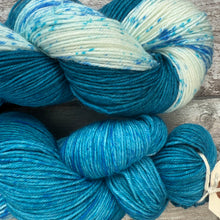Load image into Gallery viewer, Turquoise Rainbowfish, merino nylon sock yarn