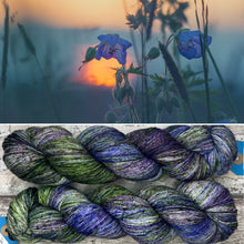 Load image into Gallery viewer, Evening Flowers, merino nylon sock yarn