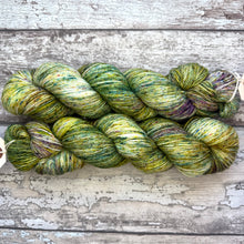 Load image into Gallery viewer, A Winter Rose, silver sparkle sock yarn