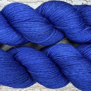 Midnight Blue, merino nylon sock yarn