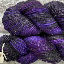 Load image into Gallery viewer, Distant Galaxies DK Mermaid Sparkle, merino nylon yarn